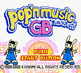 Pop'n Music GB (Japan) Title Screen
